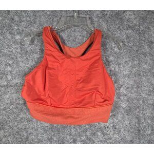 Lululemon Women's Athletic Sports Bra Racerback Moisture Wicking Orange Size 8